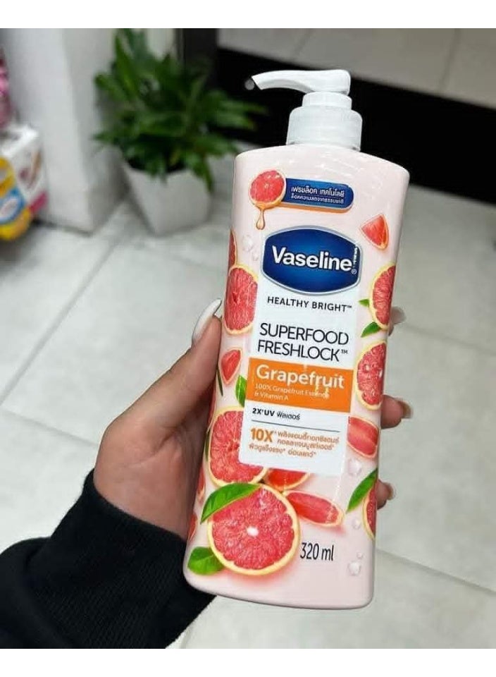 Vaseline Superfood Freshlock Grapefruit Lotion 320ml - Image 3